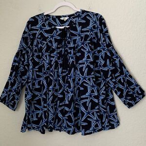 Crow&Ivy Cotton Blend Flared Tunic Size L